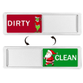 Pikkukuva 6 / 10: Christmas Clean Likainen kyltti Muistutuskyltit MUSTA TYYLI 1 STYLE 1 Black Style 1-Style 1