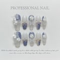 Miniatyrbillede 1 af 9: 10 stk Pure Manual False Nail Aurora Håndlavede Negle M M