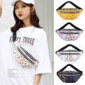 Miniatyrbild 1 av 9: Printed midjeväska Fanny Pack Mobiltelefonväska vit