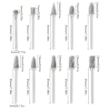 Miniatyrbilde 2 av 8: 10 stk Elektrisk freser Slipehode Roterende Burr Carving 10Pcs