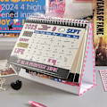 Miniatyrbillede 4 af 10: Desktop Calendar Minimalistisk Kalender STYLE 3 STYLE 3 Style 3
