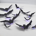 Miniatyrbilde 9 av 10: LED flaggermus lys Halloween dekorasjon 12 STK 12 STK 12Pcs