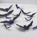 Miniatyrbilde 9 av 10: LED flaggermus lys Halloween dekorasjon 24STK 24STK 24Pcs