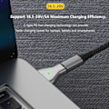 Miniatyrbilde 4 av 10: USB C Adapter Type C til Magsafe 2 Plugg Converter