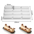 Miniatyrbillede 2 af 10: 3D Stick Halvcylindrisk Lang Strip Form 02 02 02