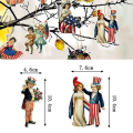 Miniatyrbilde 2 av 4: 16 STK National Day Doll Pendant Retro Independence Day