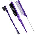 Pikkukuva 6 / 10: 3 kpl Slick Brush Set Harjainen hiusharja KELTAINEN yellow