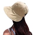 Miniatyrbillede 10 af 10: Hestehale Bucket Hat Beach Cap SORT Black