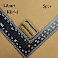 Miniatyrbillede 1 af 10: 5 stk Tri Glide Slider Ladder Låsespænder KHAKI 3,8MM Khaki 3.8mm