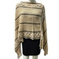 Miniatyrbilde 1 av 10: Mongolsk Poncho Twill Stripe Dusk sjal LIGHT KHAKI light khaki
