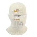 Miniatyrbillede 1 af 6: Strikket hue vindtæt maske C C C