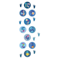 Miniatyrbillede 1 af 10: Hopscotch Game Floor Stickers 2 2 2