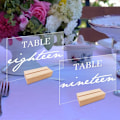 Miniatyrbillede 8 af 10: 2 stk. bordnummerskilt klare displayskilte LSTYLE 2 STYLE 2 LStyle 2
