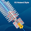 Miniatyrbillede 6 af 10: 3D Printer Hotend Udskiftelig Metal TIL VYPER FOR VYPER for vyper
