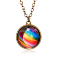 Miniatyrbilde 7 av 10: 3 STK Glow Planet Halskjede Galaxy Chain F F F