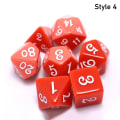 Pikkukuva 1 / 10: 7 kpl / set DND Dice Polyhedral Dice STYLE 4 STYLE 4 Style 4