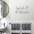 Miniatyrbillede 1 af 4: Splish Splash Badeværelse Vægdekoration Jern Håndværk på Badeværelse
