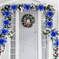 Miniatyrbillede 7 af 8: 8stk Juleblomst Juletræ Blomster SORT SORT black