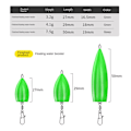 Miniatyrbilde 3 av 10: 10ocs Fluefiske Shot Assistant kunstige fluer lokker 7.5gSinking