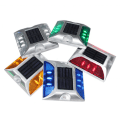 Miniatyrbild 6 av 10: Solar Road Stud Light Trafikmarkeringsljus RÖTT BLINKAR RÖTT Red flashing