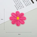 Miniatyrbillede 1 af 10: 40 STK Blomsterbroderede Patches Broderipuder ROSE RED rose red