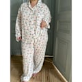 Miniatyrbilde 3 av 10: 2 STK PJ Sett Pyjamasantrekk GUL L L Yellow L-L