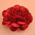 Miniatyrbilde 1 av 6: Hårklemme satengblomst RØD Red