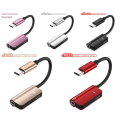 Miniatyrbilde 2 av 10: 3 stk lydladeadapter USB Type-C til 3,5 mm jack RØD 3 STK red 3pcs-3pcs