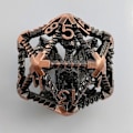 Pikkukuva 1 / 10: Metallioppa 20-sivuiset noppaa KUPARI copper