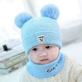 Miniatyrbild 5 av 10: Stickad mössa för barn Baby cap RED STYLE 2 STYLE 2 Red Style 2-Style 2