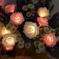 Miniatyrbild 7 av 8: LED Rose Flower String Lights Fairy String Lights VIT white