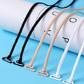 Miniatyrbild 7 av 10: 3 par BH Straps Underkläder Axelremmar SVART black