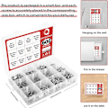 Miniatyrbilde 7 av 7: 600stk Festemiddel Glidemutter M3 M4 M5 T-Mutter