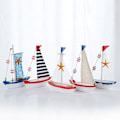 Miniatyrbilde 10 av 10: Seilbåtmodell Seashell Ship Model 5 5 5