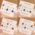 Miniatyrbillede 6 af 10: Gems Crystal Nail Accessories Rhinestones Negle Ornaments PINK pink
