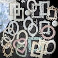 Miniatyrbillede 5 af 10: Hul præget fotoramme DIY Craft Cardstock Paper 2 2 2