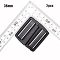 Miniatyrbillede 6 af 10: 2 stk Webbing strop spænde skyder fastener 5 5 5