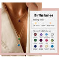 Miniatyrbilde 3 av 8: 12 Constellation Halskjede Birthstone Anheng 5 5 5