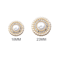 Pikkukuva 2 / 10: Rhinestone Pearl Buttons Paidan napit 18MM10KPL 10KPL 18MM10pcs