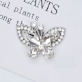 Pikkukuva 1 / 6: 10 kpl Butterfly Korut Asusteet Pukukoristelu VALKOINEN white