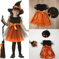 Miniatyrbillede 9 af 10: Halloween Cosplay Heksekostume Heksekjole 150CM 150cm