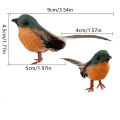 Pikkukuva 2 / 9: 12 kpl Artificial Bird Xmas Ornament Christmas Tree Decor