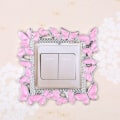 Miniatyrbilde 4 av 10: Enkel lysbryter Deksel Sokkel Surround Frame GULL&ROSA gold&pink