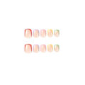 Pikkukuva 5 / 5: 24 kpl False Nails Short Square French JP2356