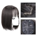 Pikkukuva 8 / 10: Liuhai Hair Patch Reissue Block tummanruskea 25cm 25cm dark brown 25CM-25CM