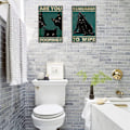 Miniatyrbild 6 av 7: Bajsar du Kattskylt Katt Badrumsinredning TYP 3 TYP 3 TYPE 3