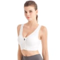 Miniatyrbild 1 av 10: Dragkedja Sport BH Plus Size Running Yoga Fitness WHITE M white M