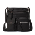 Miniatyrbillede 2 af 11: Multifunktionelle Skuldertasker Dame Diagonal Tasker SORT Black