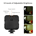 Miniatyrbilde 4 av 10: LED videolys 6500K utfyllingslampe 1 STK 1 STK 1pc