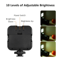 Miniatyrbillede 4 af 10: LED videolys 6500K påfyldningslampe 2STK 2STK 2pcs